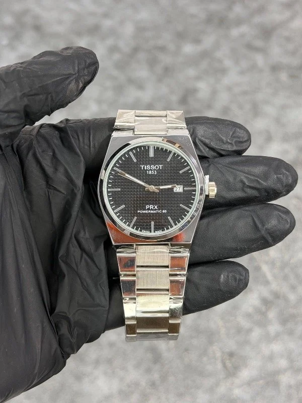 TISSOT 2 PLATA NEGRO